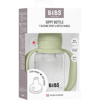 BIBS Bottle - Sutteflaskesæt - Plastik - Silikone - Sippy - 150 ml. - Sage