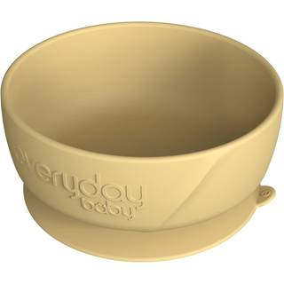 Everyday Baby silikoneskål med sugekop Soft Yellow