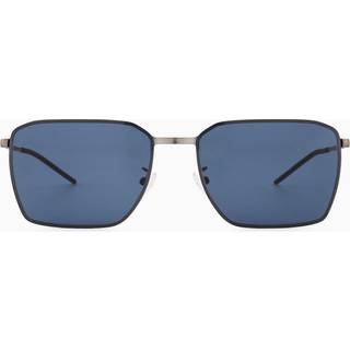 Emporio Armani Mand EA2172D 300380 Solbriller Metal Grå Blå Firkantet Normal