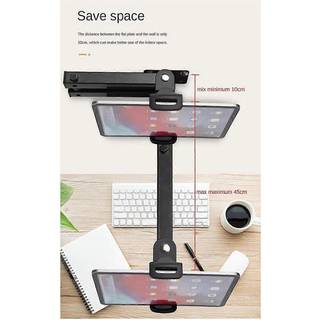 Wall Mount Tablet Stand Adjustable Long Arm Stretchable Cell Phone Stand for 4-13 Inches