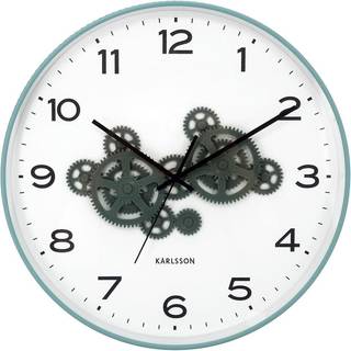 Karlsson Open Gear vægur Ø40cm blå