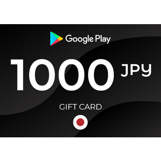 Google Play Gift Card 1000 JPY Key - JAPAN