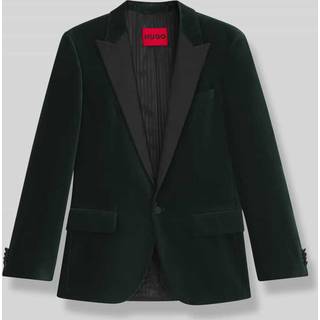 Smokingjakke med slim fit i bomuldsvelour