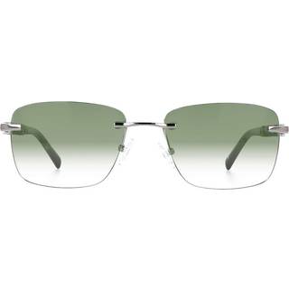 Firkant Rimless Metal Silver Solbriller Mænd - SmartBuy Collection - Silver - 56mm