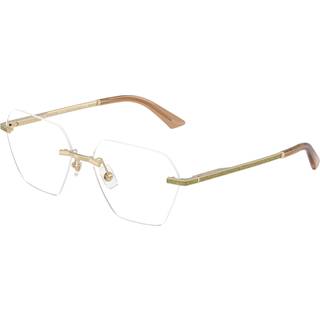 Jimmy Choo Kvinde JC2016J 3006 Optiske stel Metal Guld Transparent Geometrisk Normal