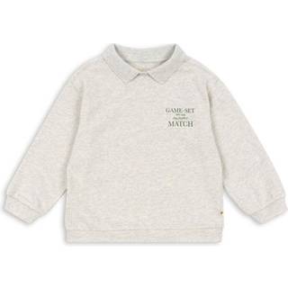 Konges Sløjd GOTS Spotty Polo Med Lange Ærmer Off White Melange  Off White Melange 18 months  Grå  18 måneder  mand