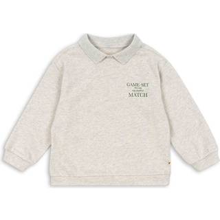 Spotty Polo, Off White Melange, 98 cm