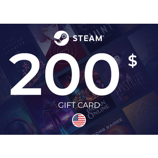 Steam Wallet Gift Card 200 USD Key - UNITED STATES