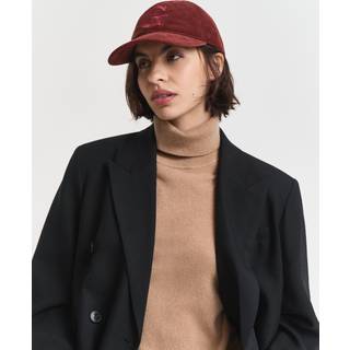 GANT Dame Cap af jernbanefløjl med G-broderi (ONE SIZE) Rød Lyserød