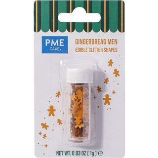 PME - Edible Glitter Shapes, Gingerbread Men 1 g