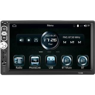 Podofo A3061 7" bilmonitor med Bluetooth 5.1, CarPlay og Android Auto