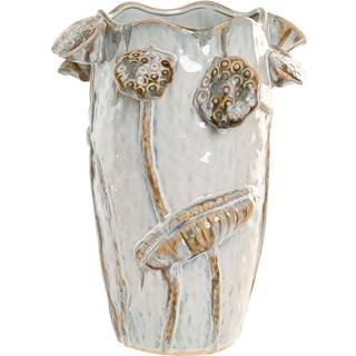 Vase Home ESPRIT Blå Hvid Keramik 27 x 27 x 35 cm