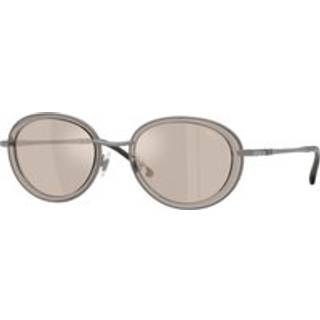 DIESEL Unisex DL1018 10096G Solbriller Metal Grå Brun Rund Normal Spejl