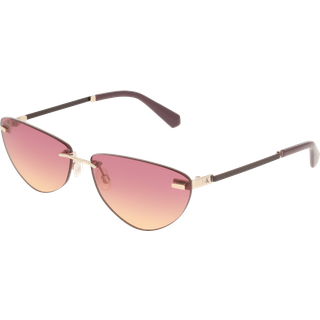 Calvin Klein Kvinde CKJ25208S 727 Solbriller Metal Guld Bordeaux Cat Eye Normal Skygge