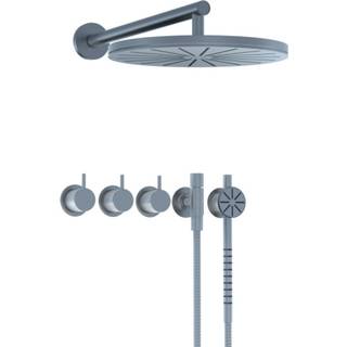 Vola termostatblander med hoved -& håndbruser, T60 - Rustfrit stål - 5471S-061-40