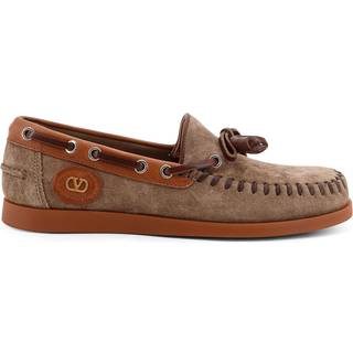 Valentino Garavani Palm Avenue VLogo suede boat shoes - brown - EU 40.5