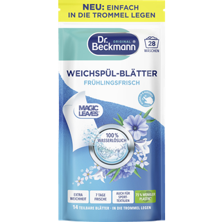 Dr. Beckmann Magic Leaves vaskeark forårsfrisk 28 vaske 1.36 DKK/1 vask/e