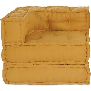 modulær sofaenhed stof 70x70x54 gul