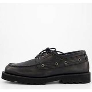 All Saints AllSaints Black Skiff Boat Shoes - 10 EU 44