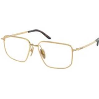Prada Kvinde Prada PR C52V 5AK1O1 Optiske stel Metal Guld Transparent Firkantet Normal