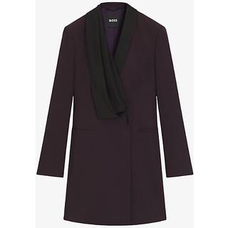 Kjole i smokingstil af ny uld