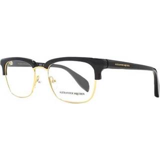 Alexander McQueen AM0044O 001 51 Briller Mænd Black - Black - 51mm