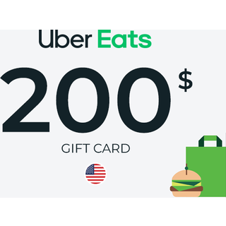 Uber Eats Gift Card 200 USD Key - UNITED STATES