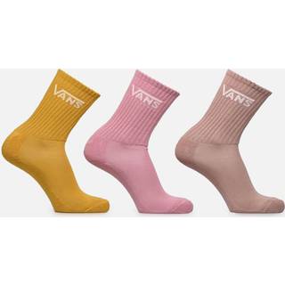 Vans - Classic Crew Socks (3 Pairs), Man, Pink, Size: L (42.5-47) - Pink - L (42.5-47)