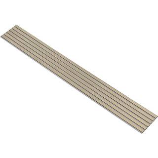 I-Wood Basic Original akustikpanel, ubehandlet natur, grå filt og sort kerne, egefiner, 17 x 300 x 2780 mm