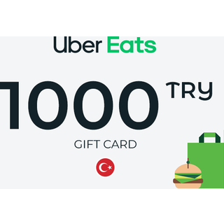 Uber Eats Gift Card 1000 TRY Key - TURKEY
