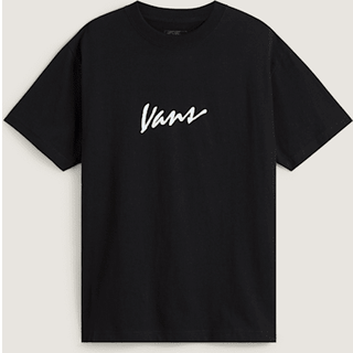 Vans - Classic Script T-Shirt, Man, Black, Size: M - Black - M