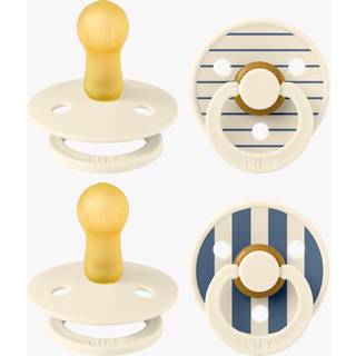 BIBS Studio Colour Sut 4-pak Latex Str. 2, Pin Ivory Vanilla/Pin Ivory Steel Blue