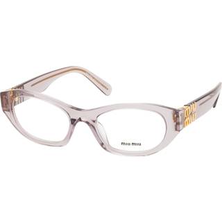 Miu Miu Kvinde MU 03WV 12W1O1 Optiske stel Acetat Violet Transparent Geometrisk Normal
