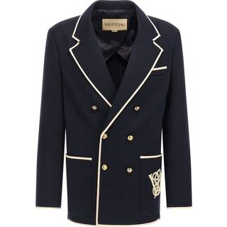 Valentino Wool jersey blazer - blue - EU 50