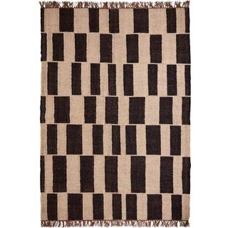 House Doctor Graph Tæppe 160x230 Cm /natur - Bomulds & Kludetæpper Uld Sort - 900000186