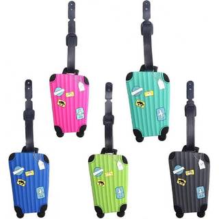 Luggage Tag PVC 5pcs Suitcase Tags Business Travel Tags ID Labels Card Holder Secure Bag Tag