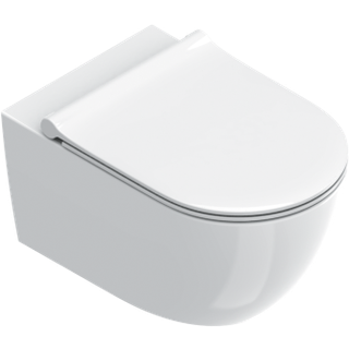 Catalano Sfera55 hængeskål 55x35, skjult montering uden skyllekant. Silentech skyl