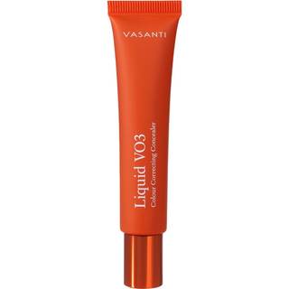 Flydende VO3 (Deep Orange) Undereye Color Corrector og Concealer fra VASANTI - Mellem til dybe hudtoner - Parabenfri Glutenfri - Se yngre ud med