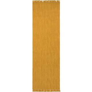 Chhatwal & Jonsson Nanda gulvtæppe 80x250 Cm - Ensfarvede tæpper Uld Masala Yellow - RDH072833-25