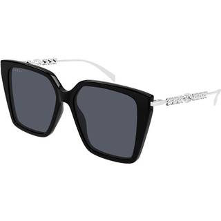 Gucci Kvinde GG1967S 002 Solbriller Acetat Sort Grå Sommerfugl