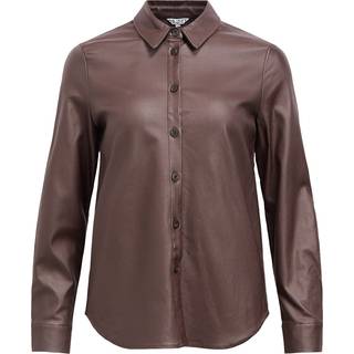 Imiteret Læder Skjorte