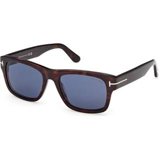 TOM FORD Mand FT1303 SMITH-02 52V Solbriller Acetat Havana Blå Firkantet Normal