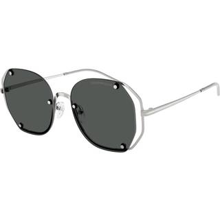 Emporio Armani Kvinde EA2168 301587 Solbriller Metal Sølv Grå Geometrisk Normal - Sølv