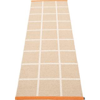Pappelina Criss Plastikmåtte / Vanilla / Pale Orange 70x225 Cm - Plasttæpper Pvc Beige - CR6E722