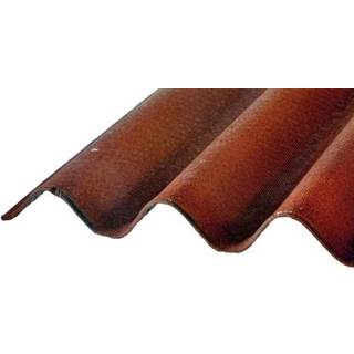 RIAS Onduline Bitumen bølgeplader, profil 95/38, rød - 950 x 2000 mm