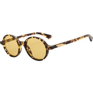 Bottega Veneta Unisex BV1430S 002 Solbriller Acetat Havana Rund