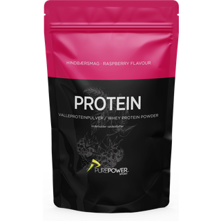 PurePower Valleprotein Hindbær 900g - Proteinpulver