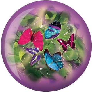 Brunswick bowlingprodukter sommerfugle gl?d viz-a-ball bowling ball 14 lbs lilla/gr?n 14 lbs