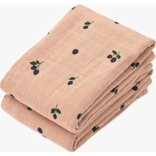 Liewood Lewis Muslin Stofbleer - 2-pak - Mini Berry/Pale Tuscany