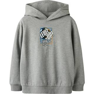 Name It Hoodie Grå Meleret Med Fifa Level Up Print - Str. 6y 116cm